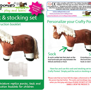 Crafty Ponies- Socks and Stocking set
